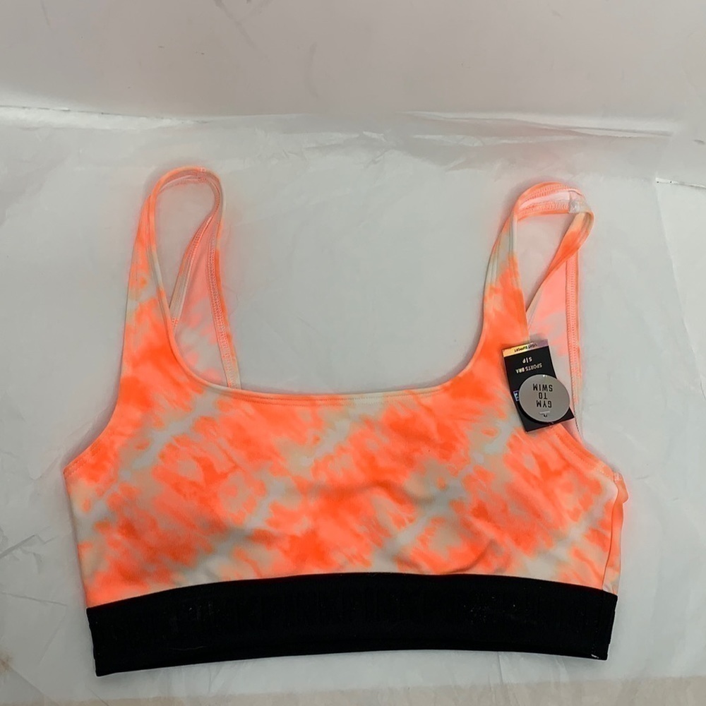 PINK ULTIMATE GYM TO SWIM SPORTS BRA /swim top NWT